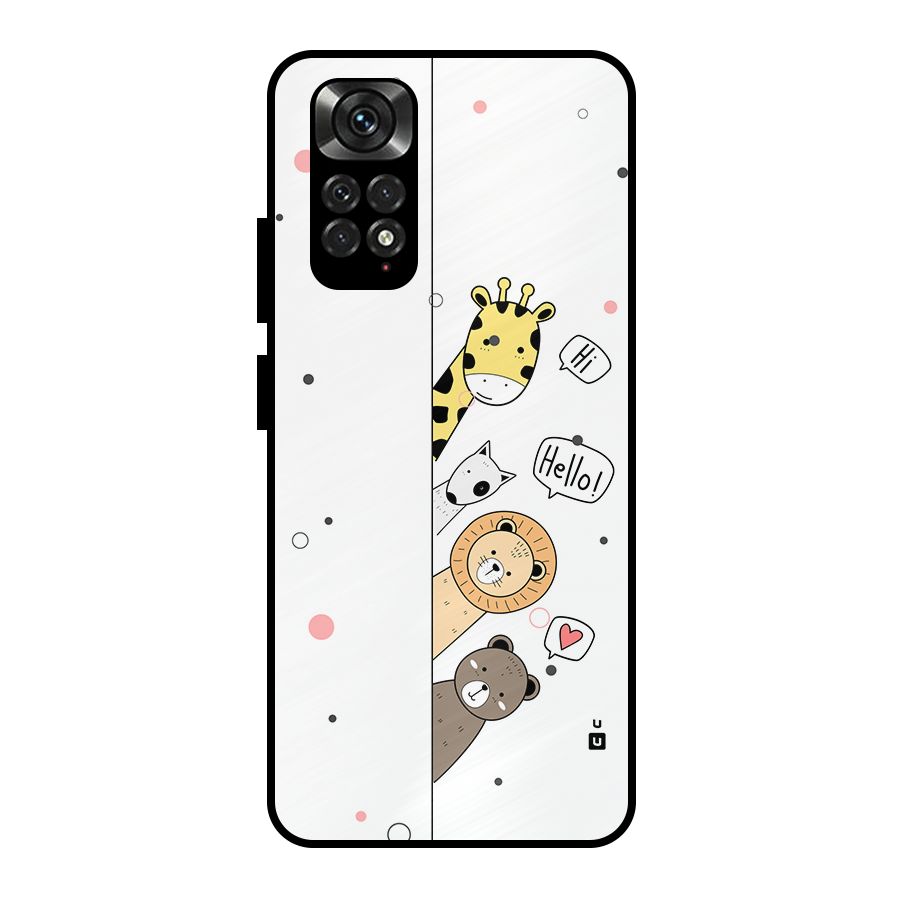 Animal Greetings Metal Back Case for Redmi Note 11 Pro Plus 5G