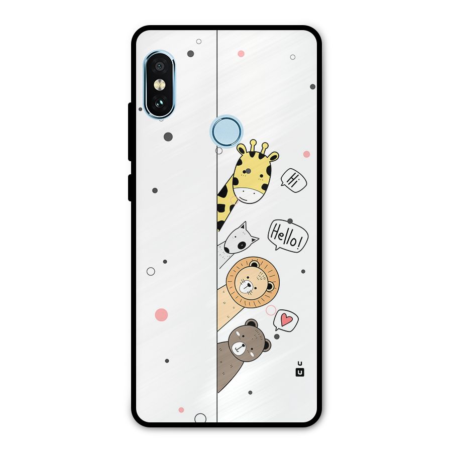 Animal Greetings Metal Back Case for Redmi Note 5 Pro