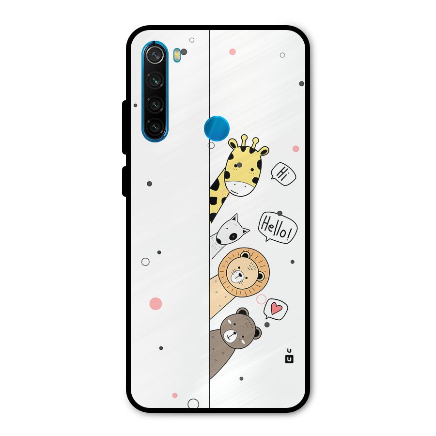 Animal Greetings Metal Back Case for Redmi Note 8