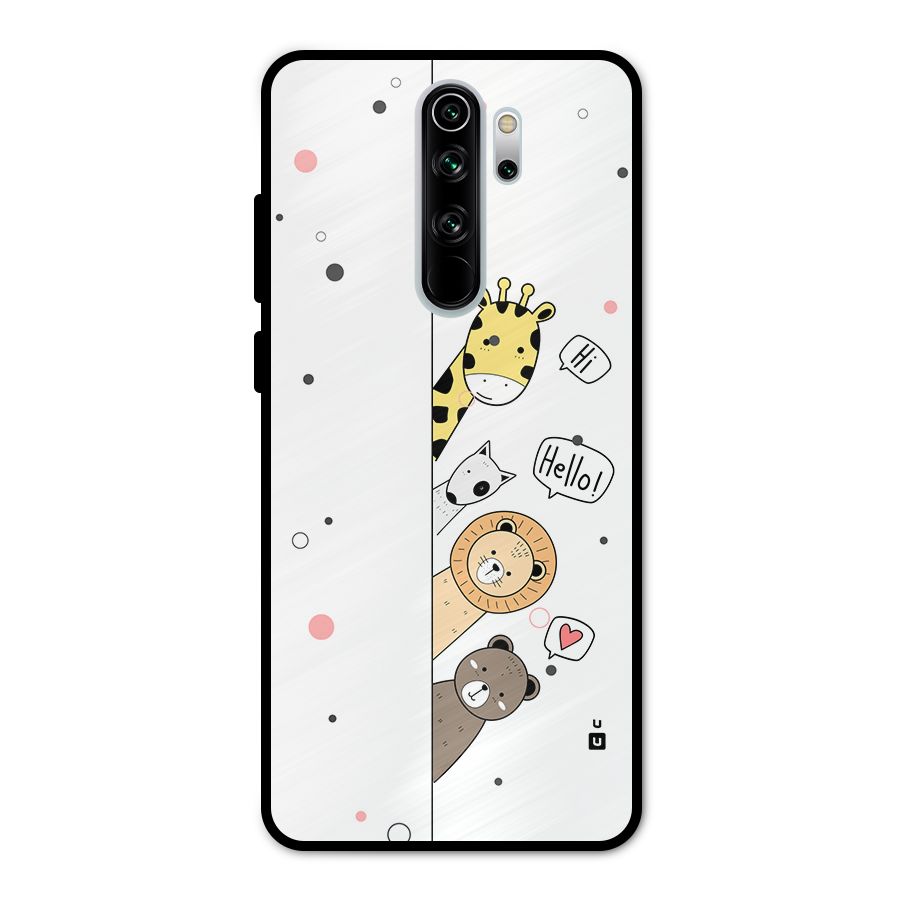 Animal Greetings Metal Back Case for Redmi Note 8 Pro
