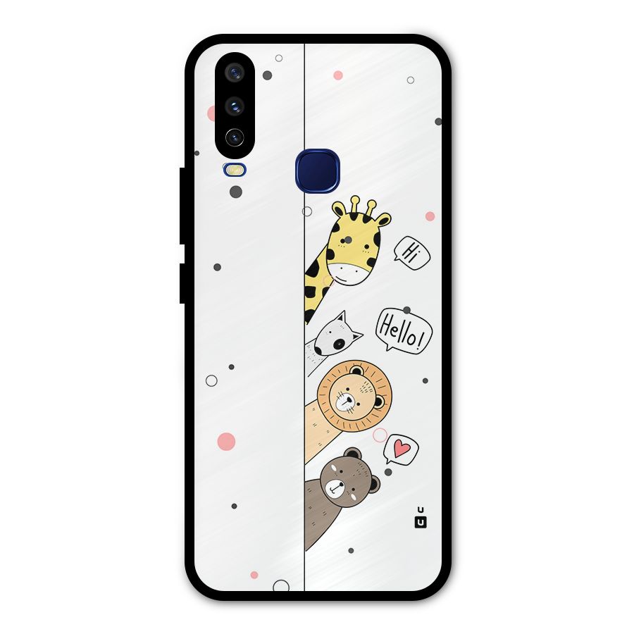 Animal Greetings Metal Back Case for Vivo U10