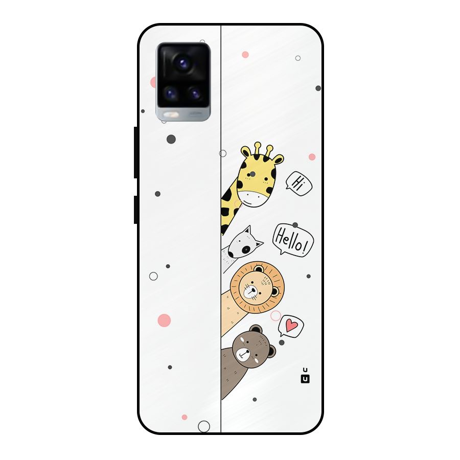 Animal Greetings Metal Back Case for Vivo V20 2021