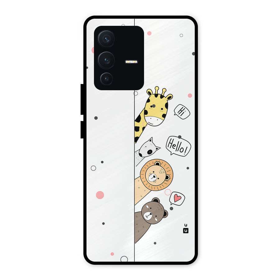 Animal Greetings Metal Back Case for Vivo V23 5G