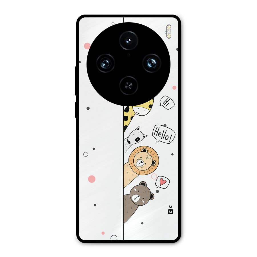 Animal Greetings Metal Back Case for Vivo X100 Pro