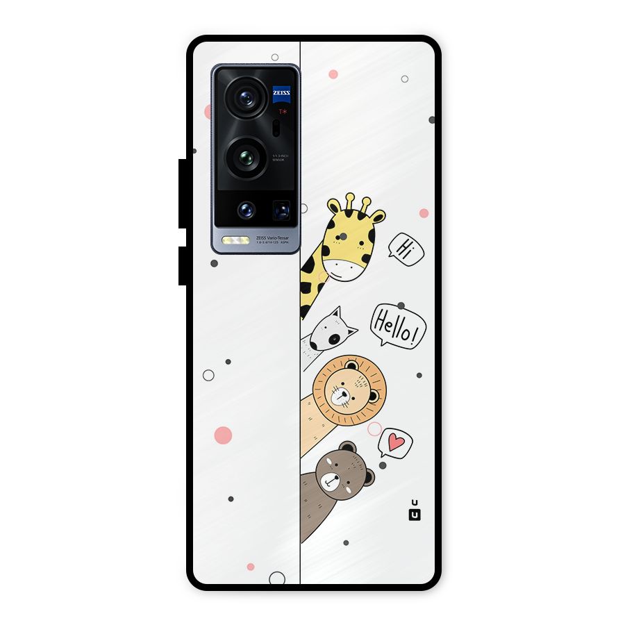 Animal Greetings Metal Back Case for Vivo X60 Pro Plus