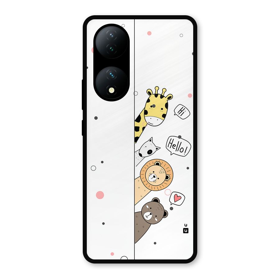 Animal Greetings Metal Back Case for Vivo Y100