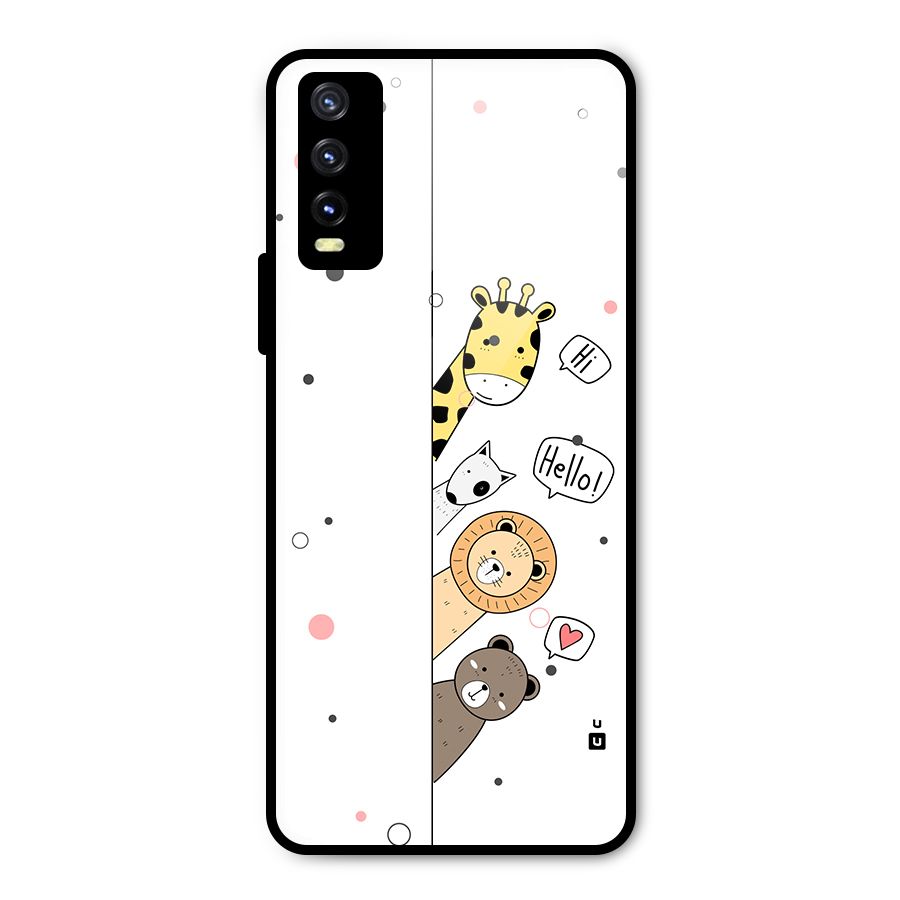 Animal Greetings Metal Back Case for Vivo Y20