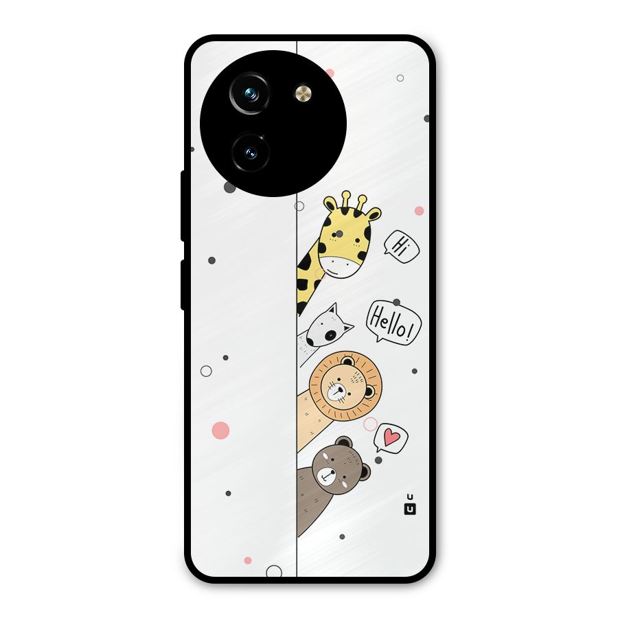 Animal Greetings Metal Back Case for Vivo Y200i