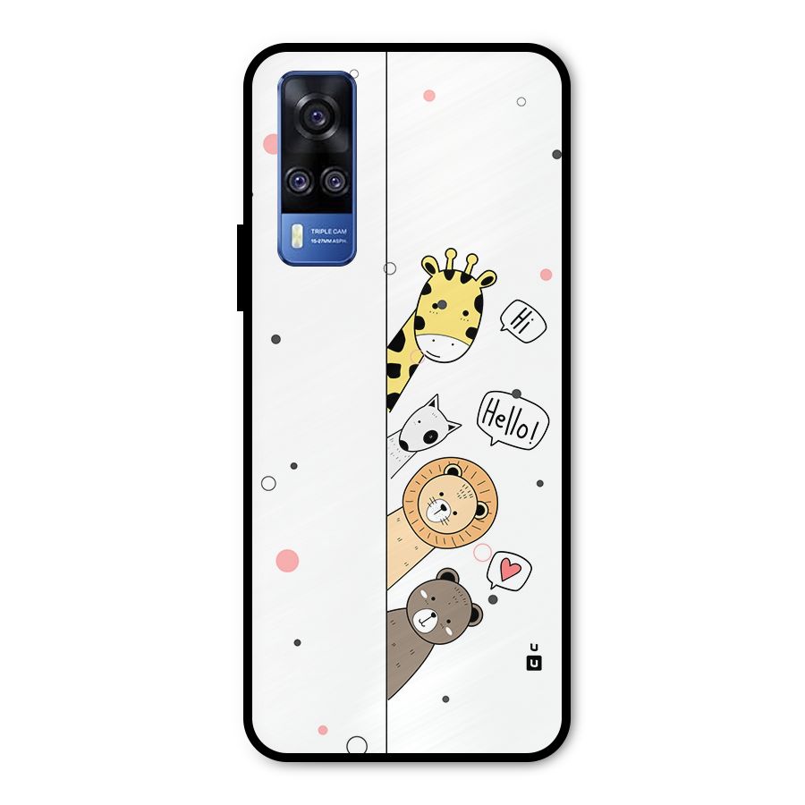 Animal Greetings Metal Back Case for Vivo Y31