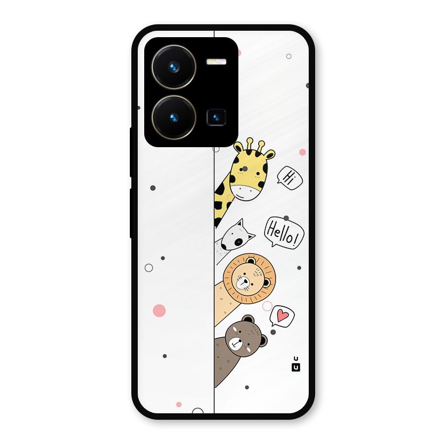 Animal Greetings Metal Back Case for Vivo Y35