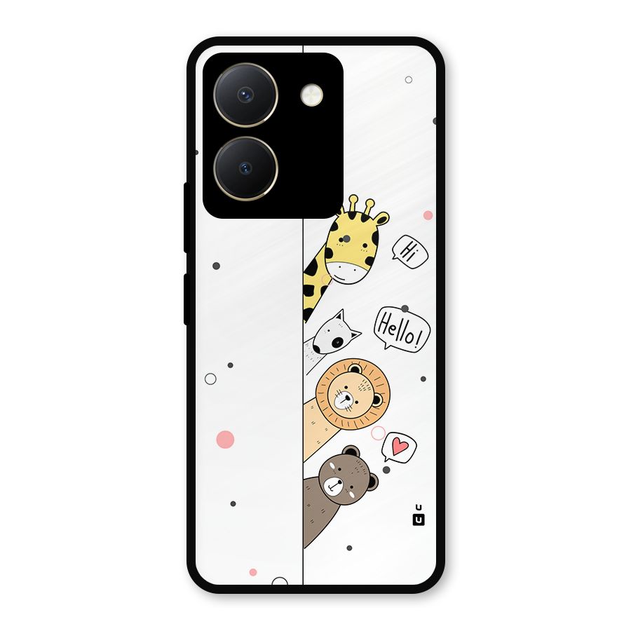 Animal Greetings Metal Back Case for Vivo Y36