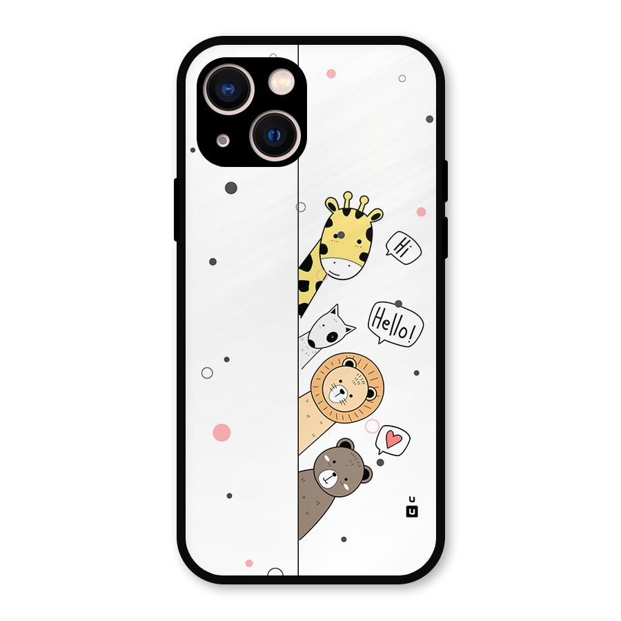 Animal Greetings Metal Back Case for iPhone 13