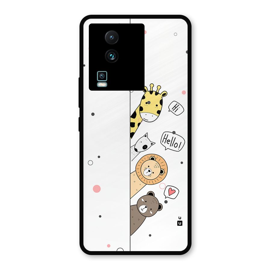 Animal Greetings Metal Back Case for iQOO Neo 7