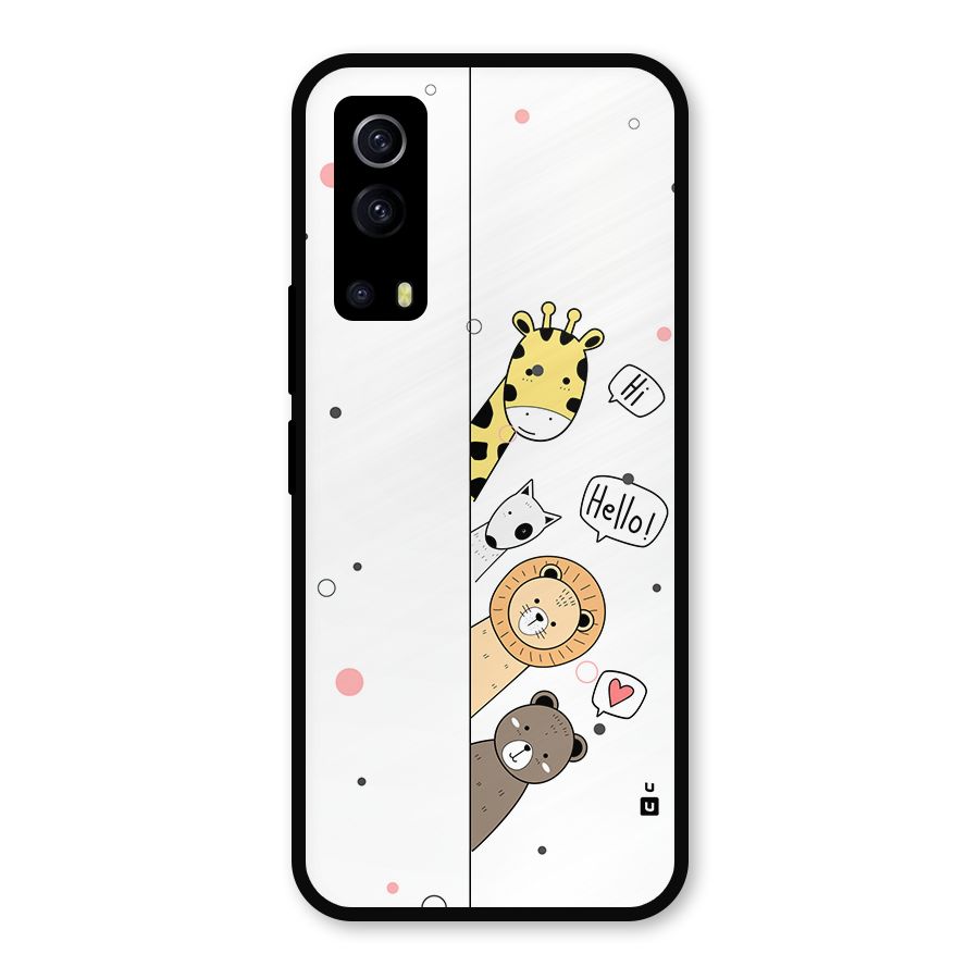 Animal Greetings Metal Back Case for iQOO Z3