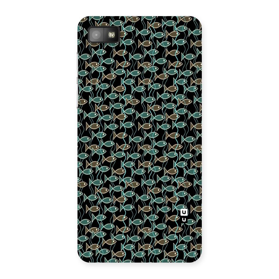 Animated Fishes Art Pattern Back Case for Blackberry Z10