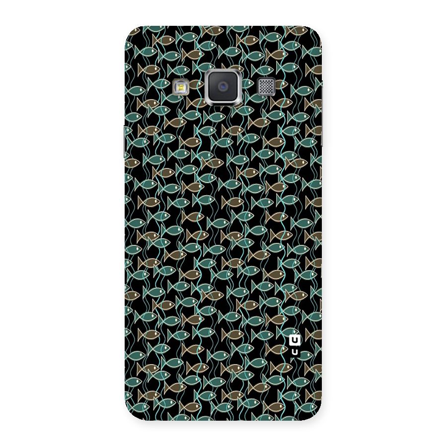 Animated Fishes Art Pattern Back Case for Galaxy A3