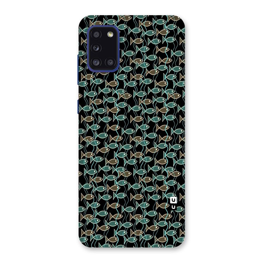 Animated Fishes Art Pattern Back Case for Galaxy A31