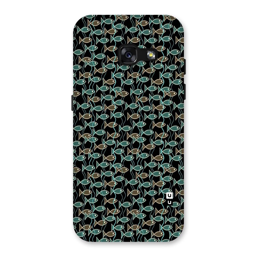 Animated Fishes Art Pattern Back Case for Galaxy A3 (2017)