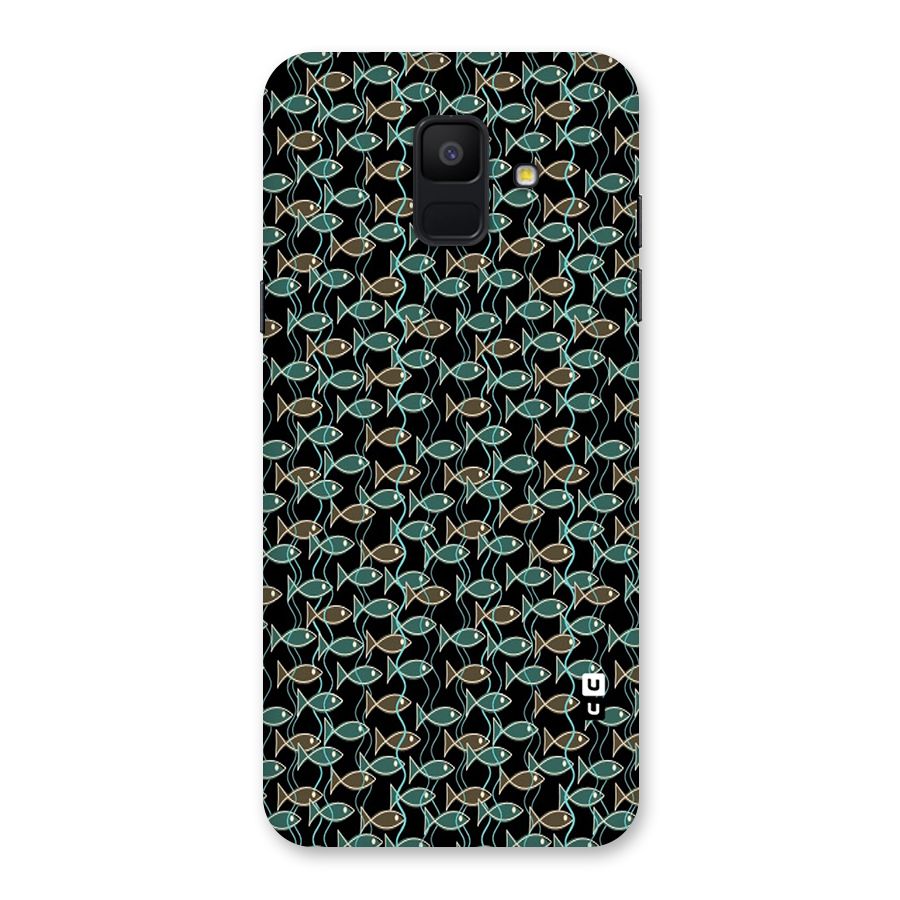 Animated Fishes Art Pattern Back Case for Galaxy A6 (2018)