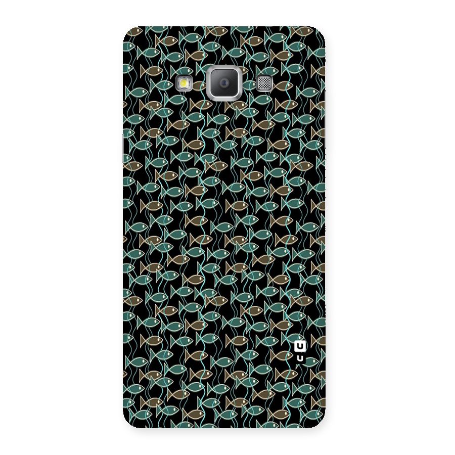 Animated Fishes Art Pattern Back Case for Galaxy A7
