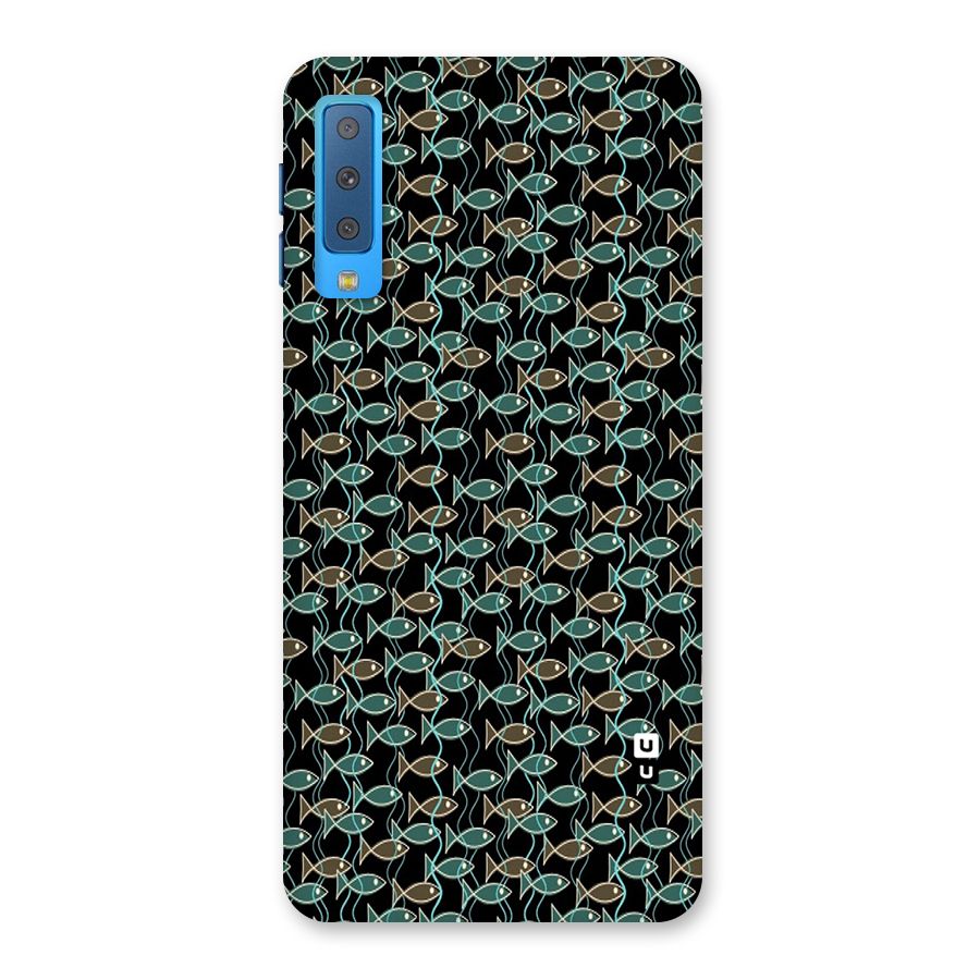 Animated Fishes Art Pattern Back Case for Galaxy A7 (2018)