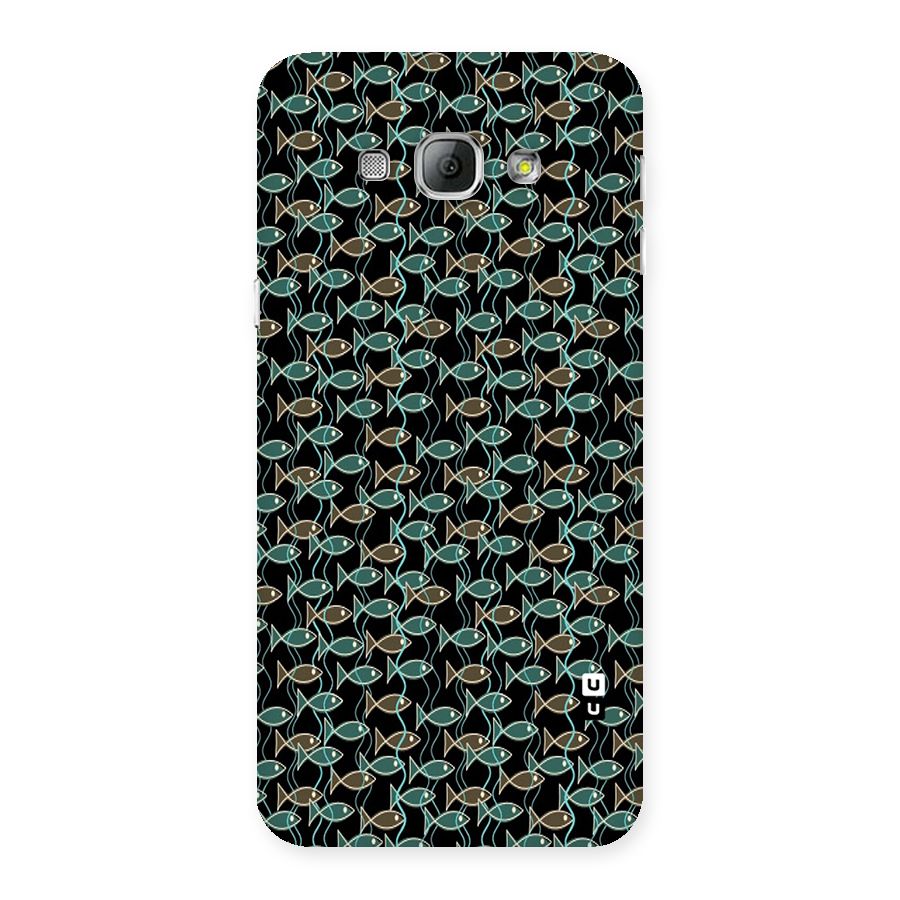 Animated Fishes Art Pattern Back Case for Galaxy A8