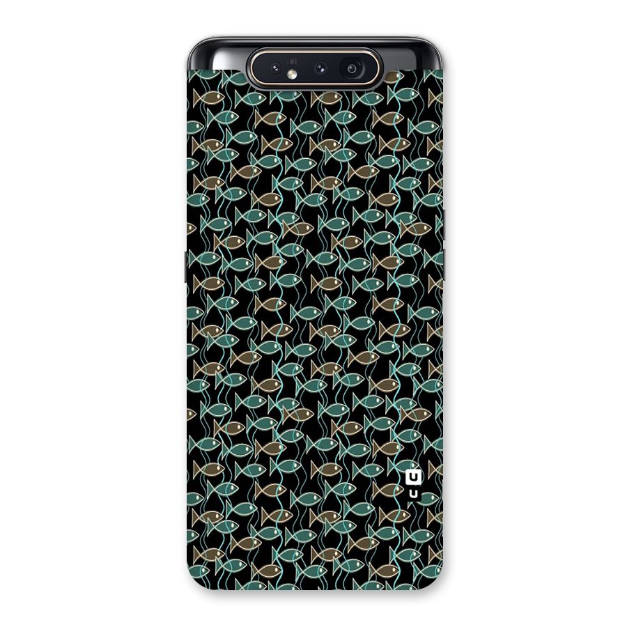 Animated Fishes Art Pattern Back Case for Galaxy A80