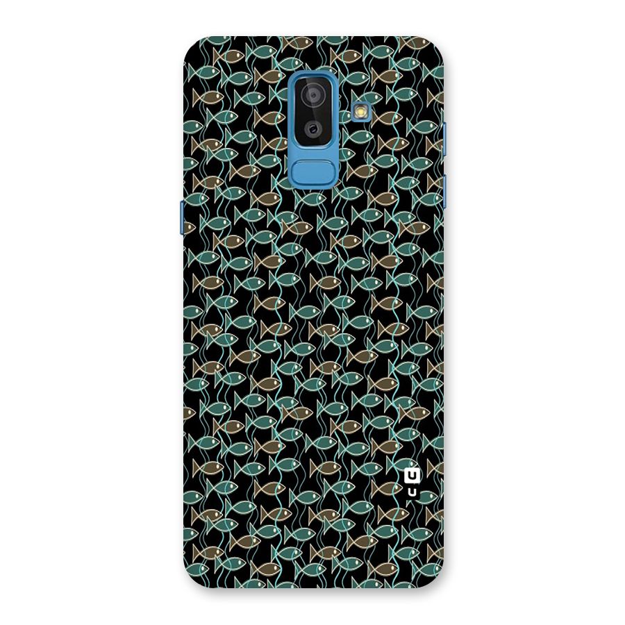 Animated Fishes Art Pattern Back Case for Galaxy J8