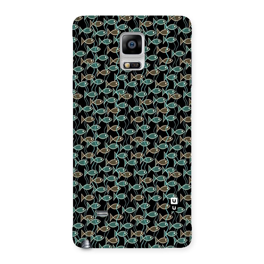 Animated Fishes Art Pattern Back Case for Galaxy Note 4