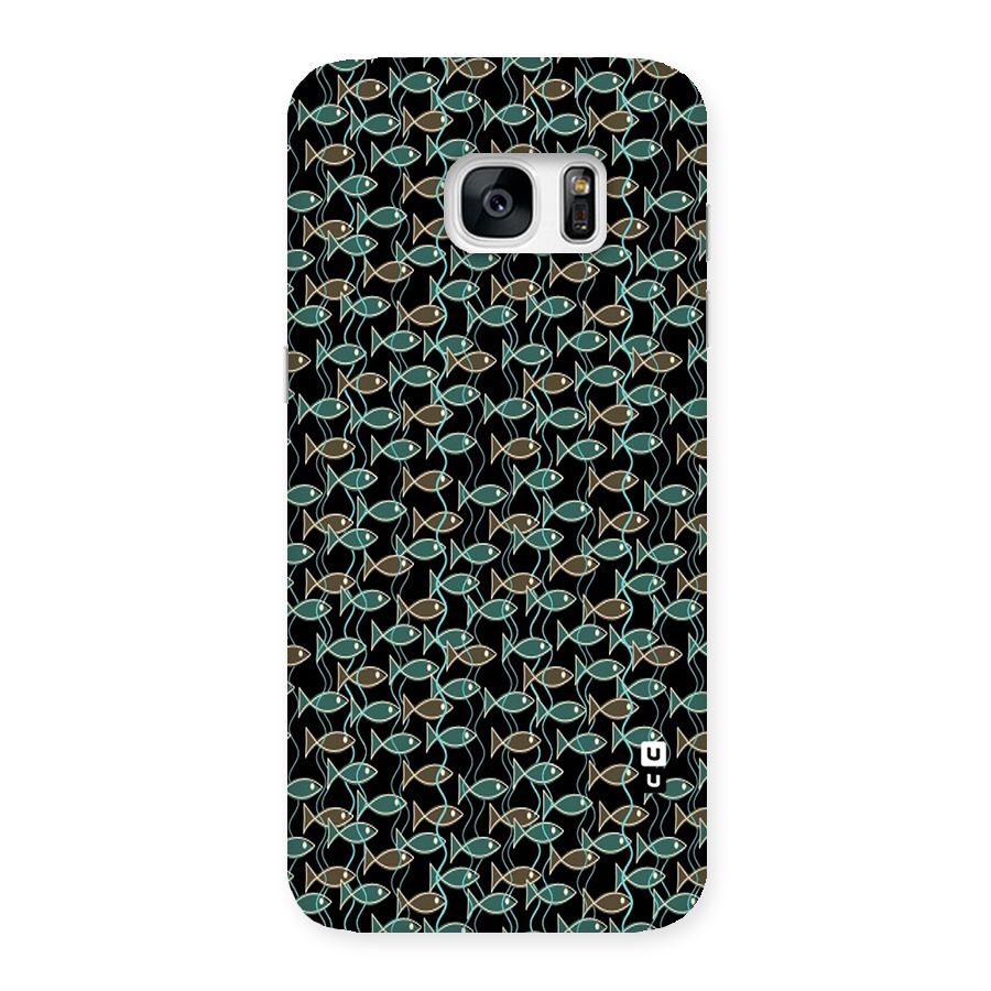 Animated Fishes Art Pattern Back Case for Galaxy S7 Edge
