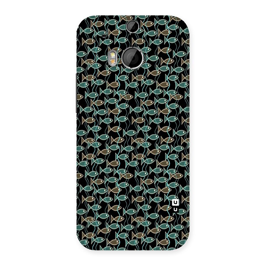 Animated Fishes Art Pattern Back Case for HTC One M8