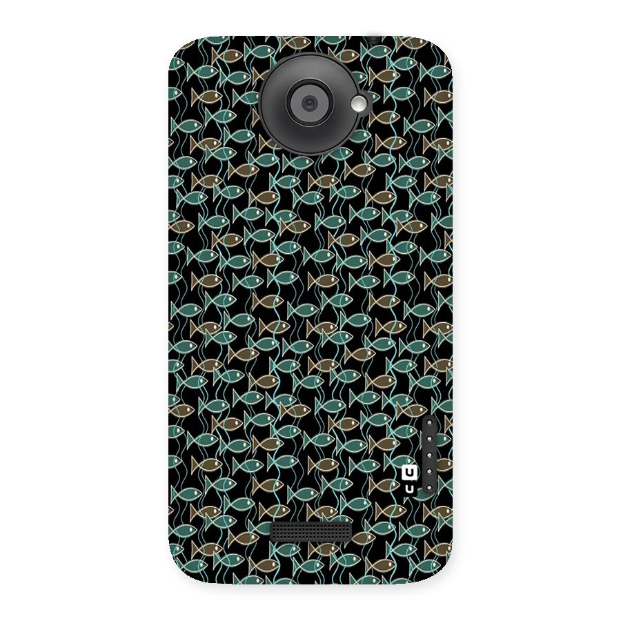 Animated Fishes Art Pattern Back Case for HTC One X