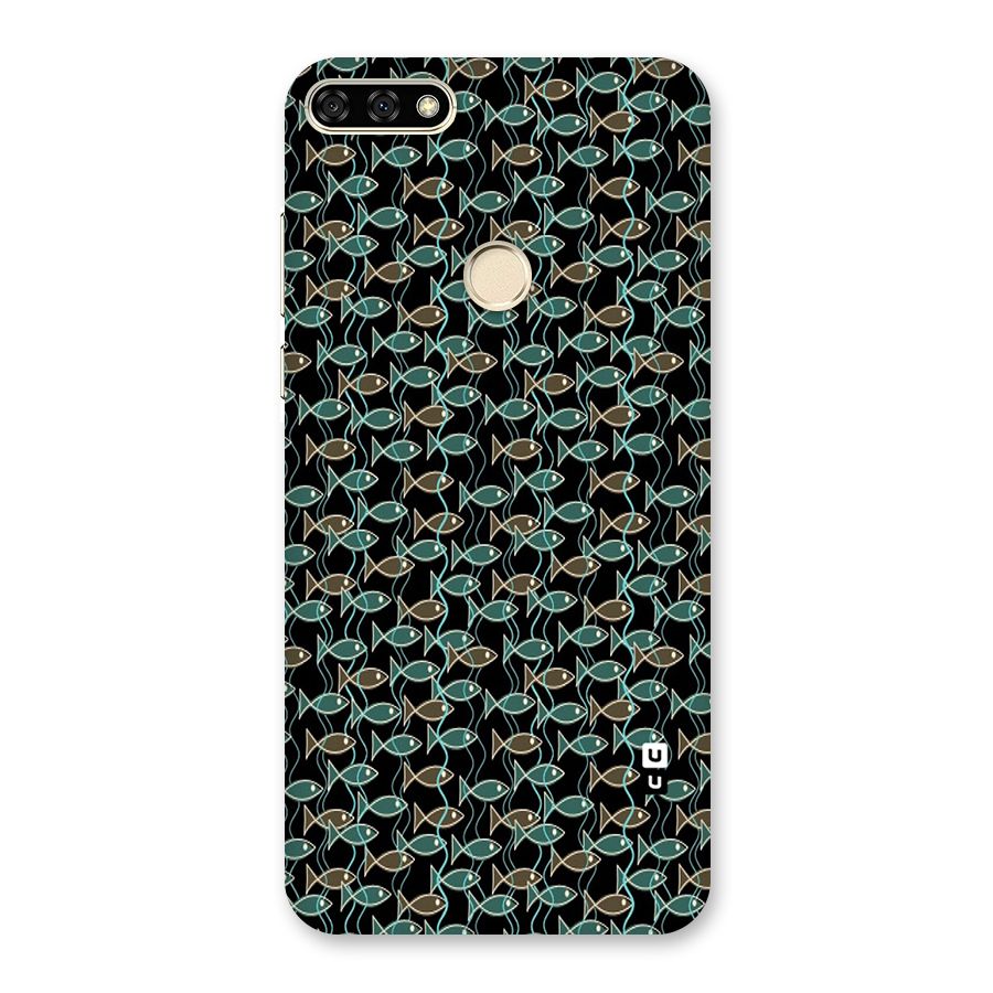 Animated Fishes Art Pattern Back Case for Honor 7A