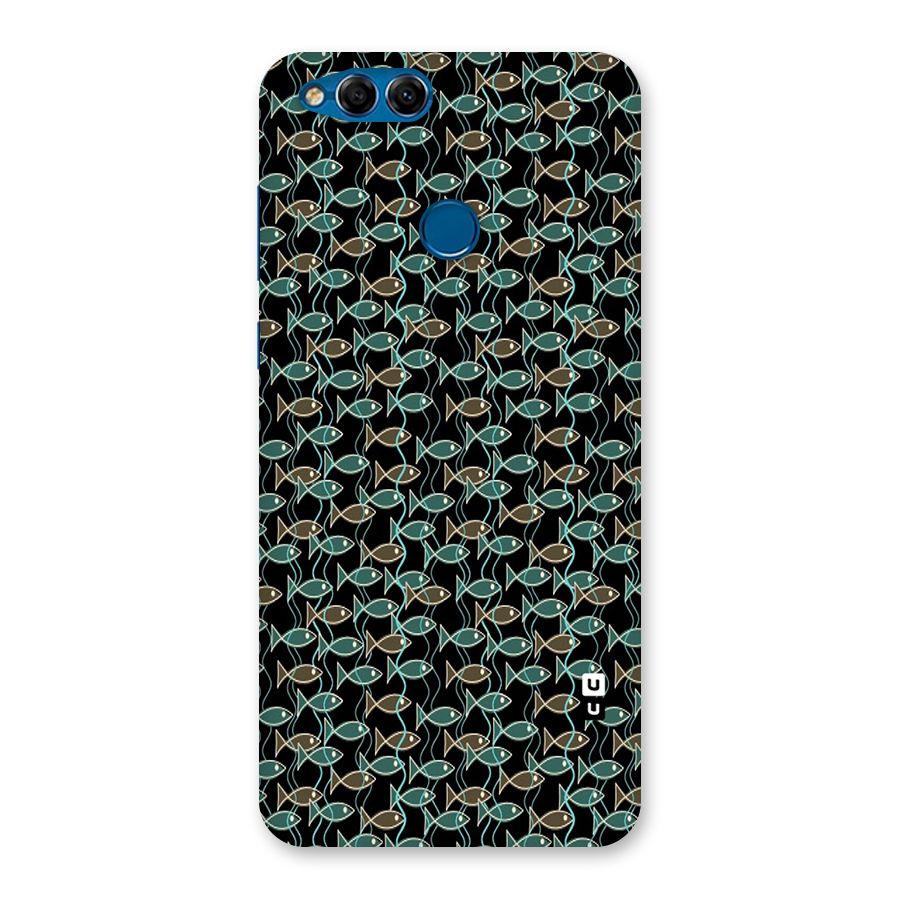 Animated Fishes Art Pattern Back Case for Honor 7X