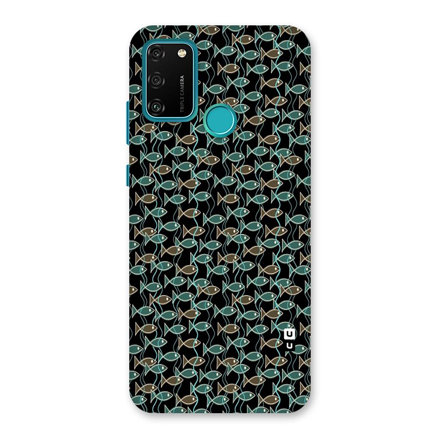 Animated Fishes Art Pattern Back Case for Honor 9A
