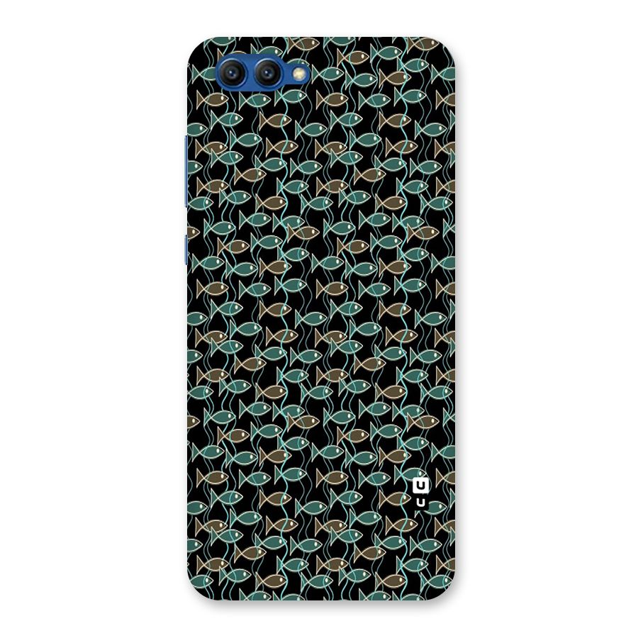 Animated Fishes Art Pattern Back Case for Honor View 10