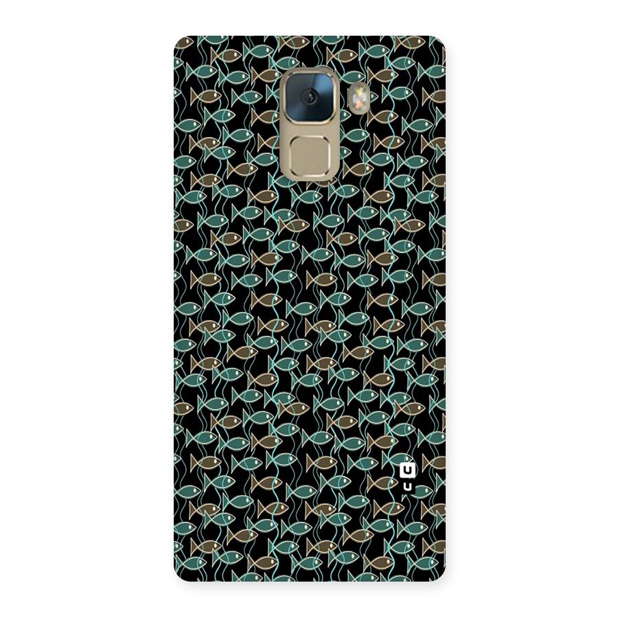 Animated Fishes Art Pattern Back Case for Huawei Honor 7