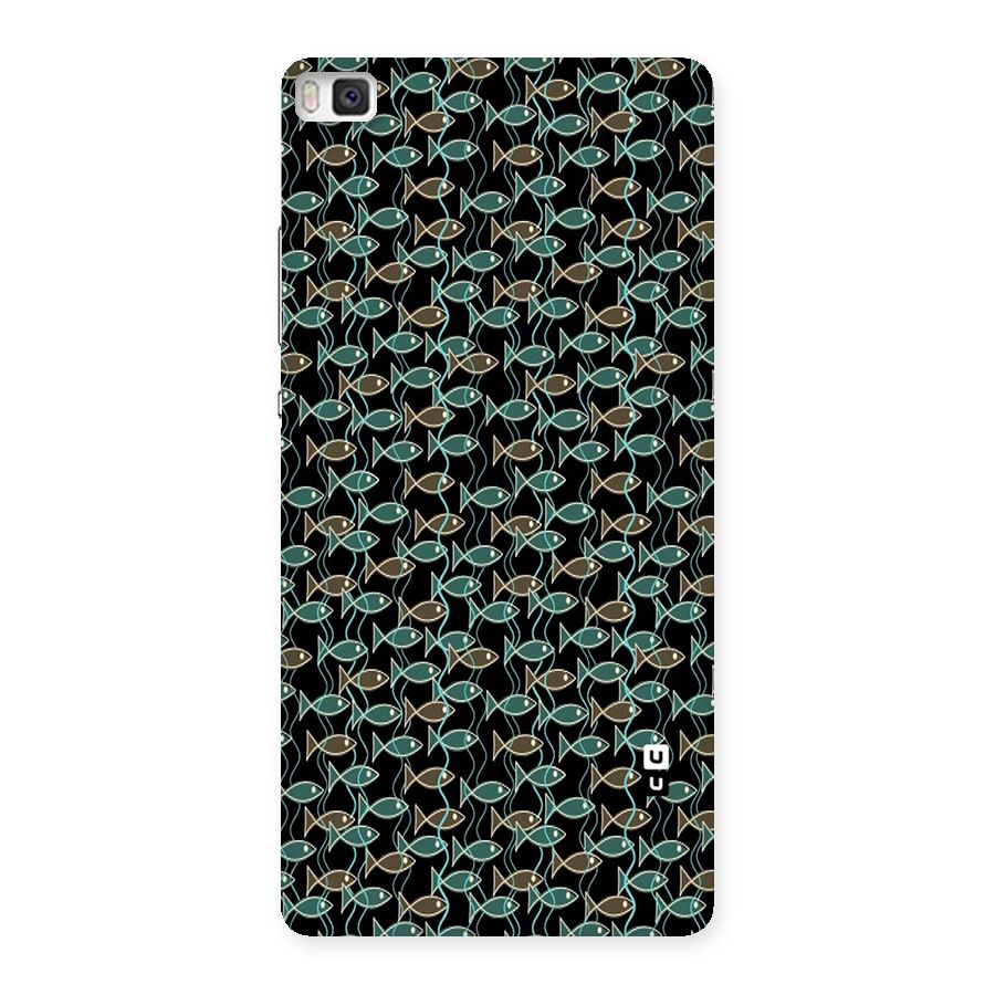 Animated Fishes Art Pattern Back Case for Huawei P8