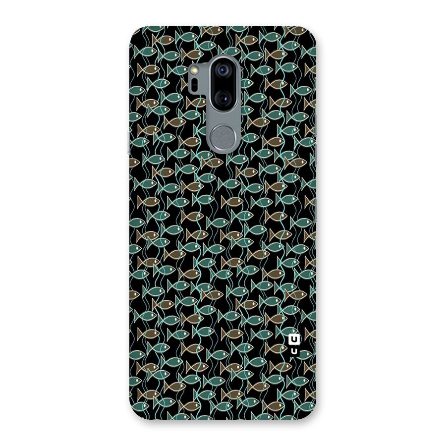 Animated Fishes Art Pattern Back Case for LG G7