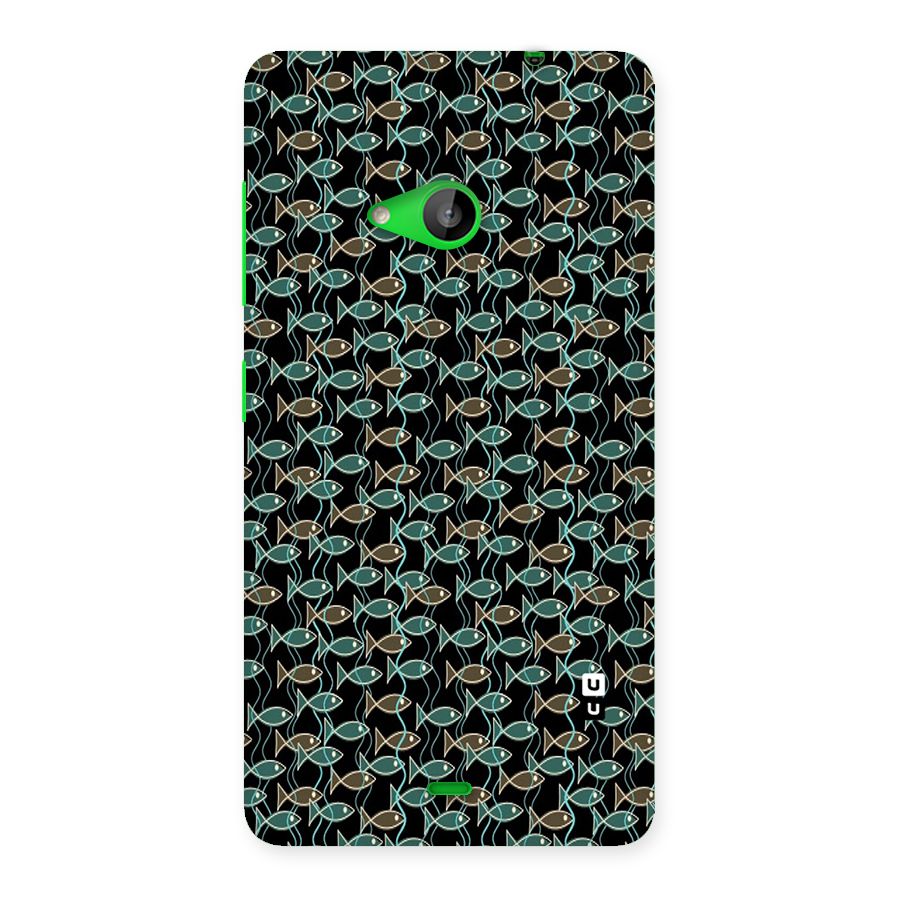 Animated Fishes Art Pattern Back Case for Lumia 535