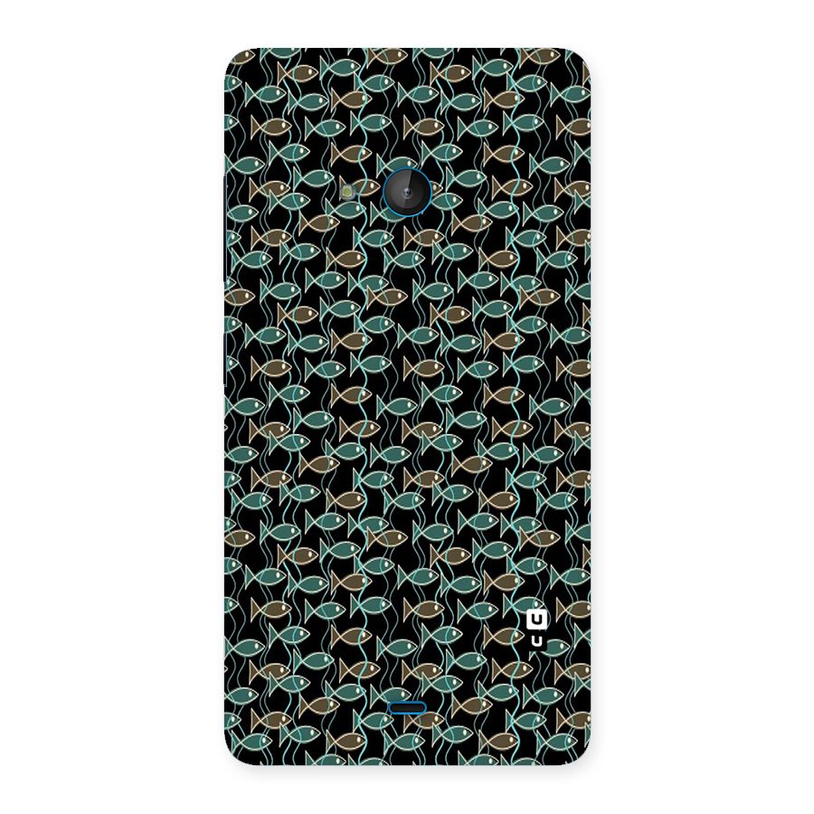 Animated Fishes Art Pattern Back Case for Lumia 540