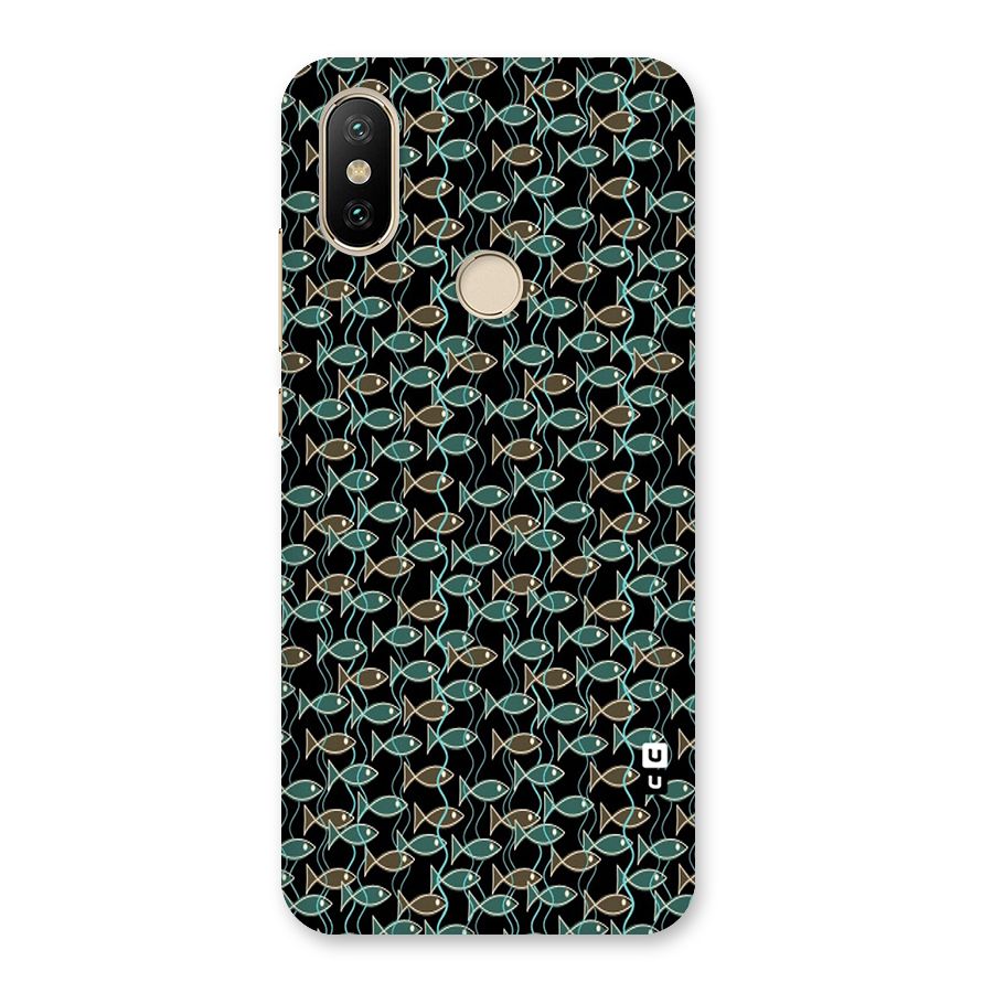 Animated Fishes Art Pattern Back Case for Mi A2