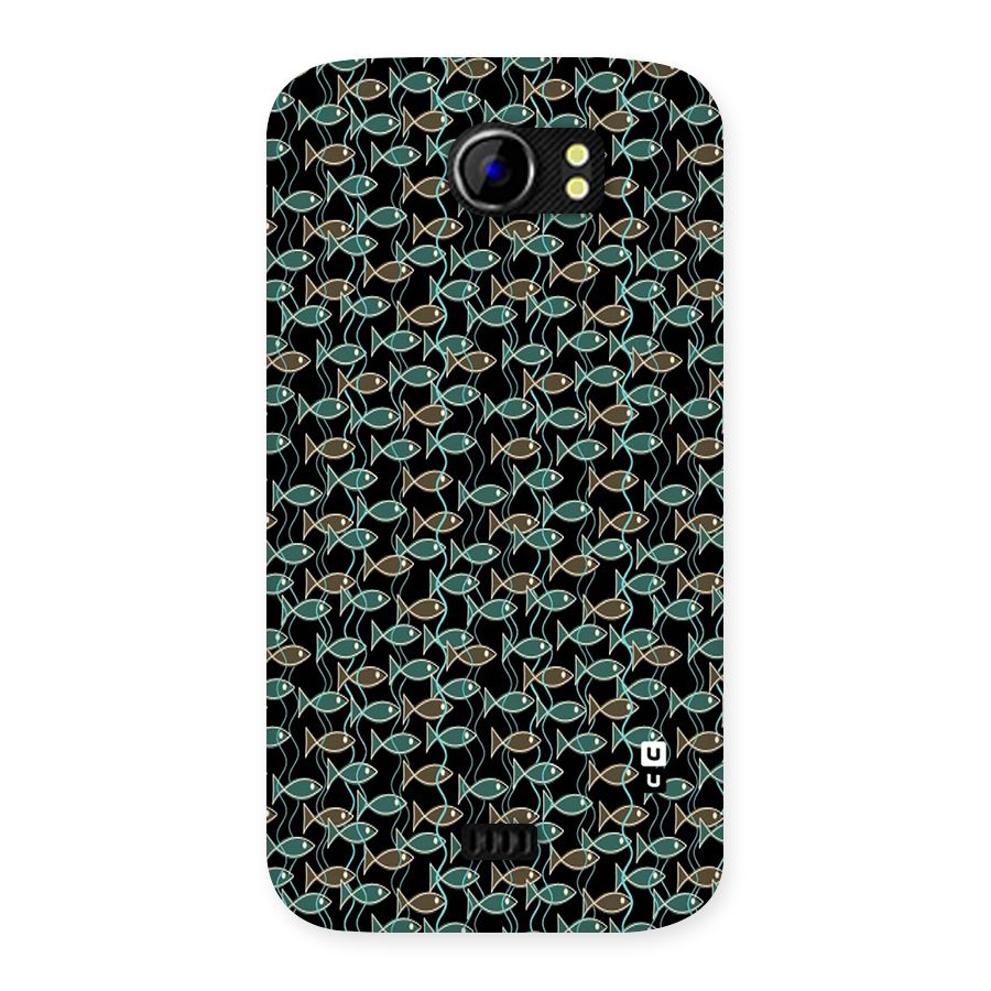 Animated Fishes Art Pattern Back Case for Micromax Canvas 2 A110