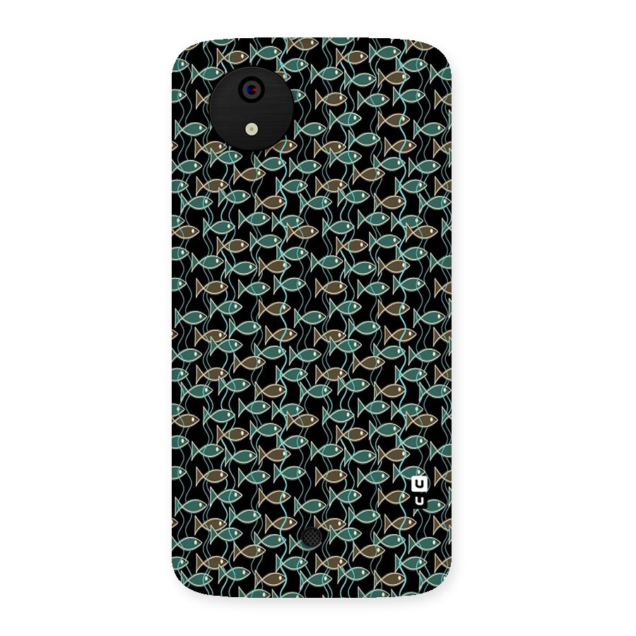 Animated Fishes Art Pattern Back Case for Micromax Canvas A1
