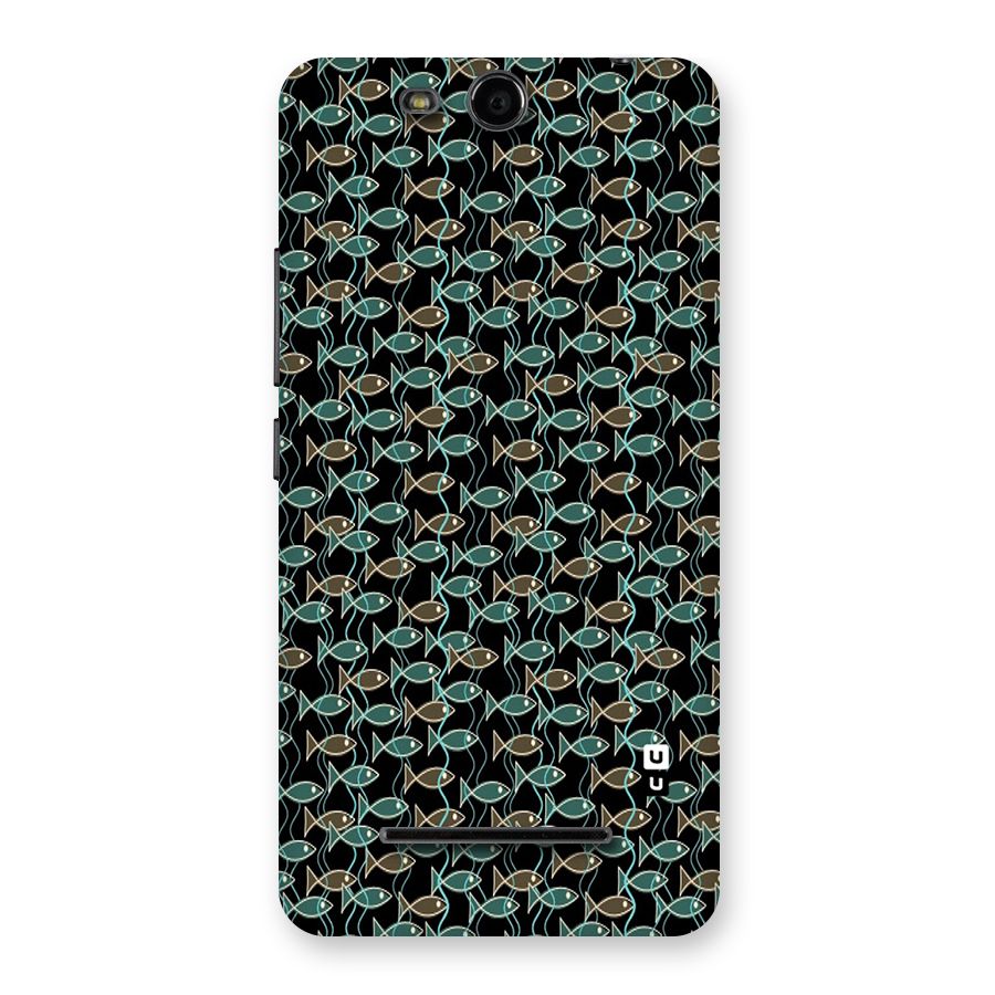 Animated Fishes Art Pattern Back Case for Micromax Canvas Juice 3 Q392