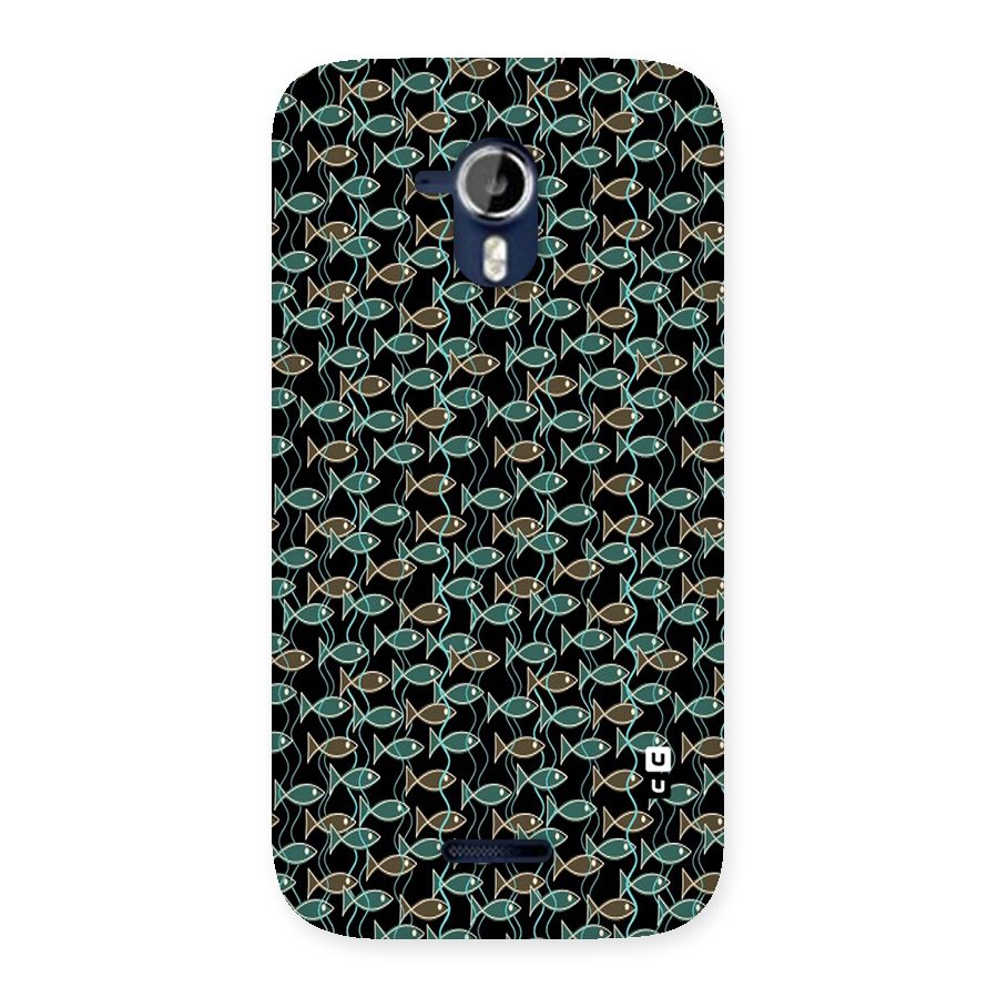 Animated Fishes Art Pattern Back Case for Micromax Canvas Magnus A117