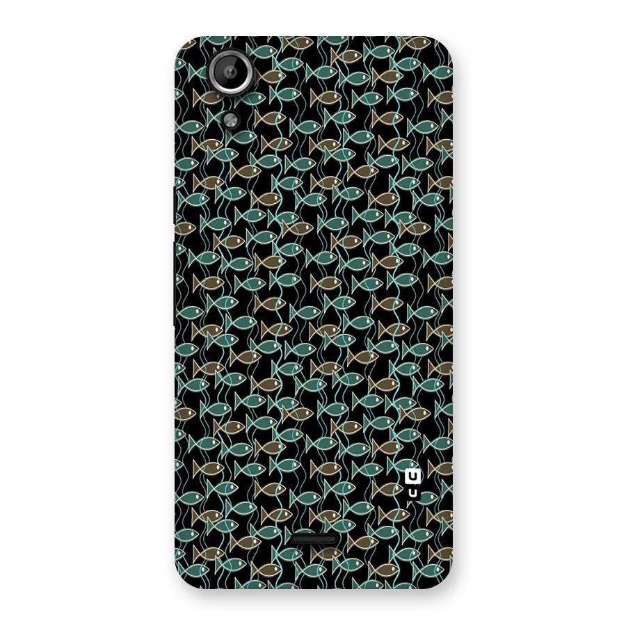 Animated Fishes Art Pattern Back Case for Micromax Canvas Selfie Lens Q345
