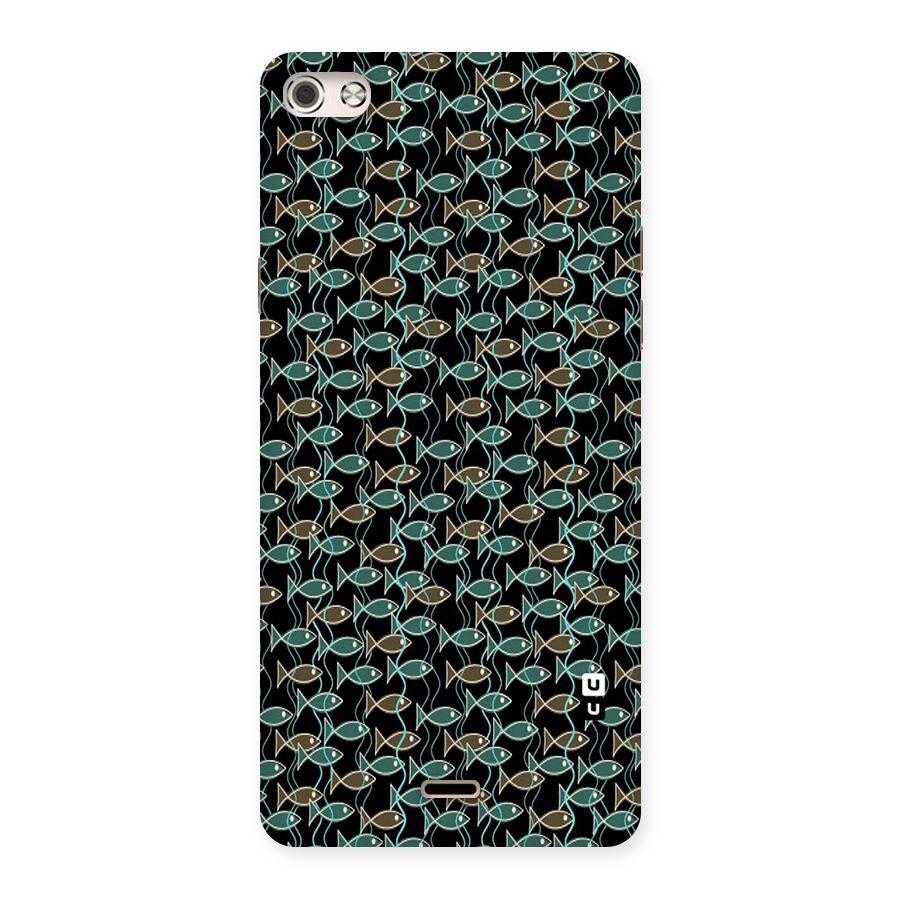 Animated Fishes Art Pattern Back Case for Micromax Canvas Silver 5