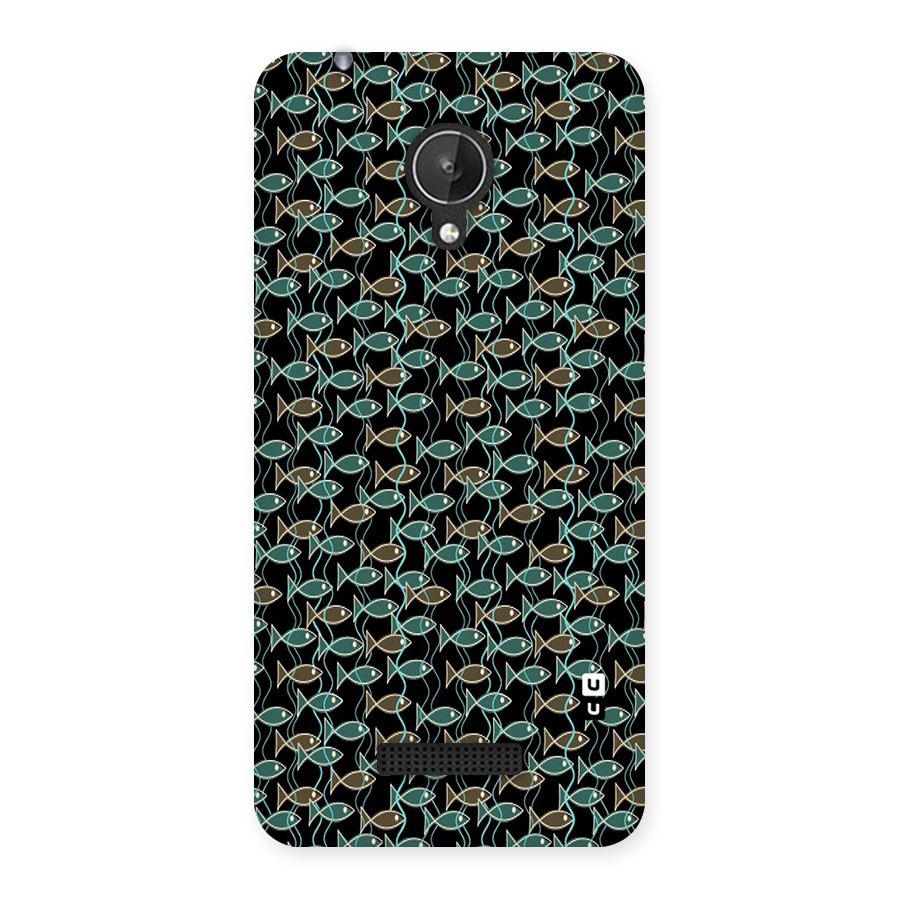Animated Fishes Art Pattern Back Case for Micromax Canvas Spark Q380