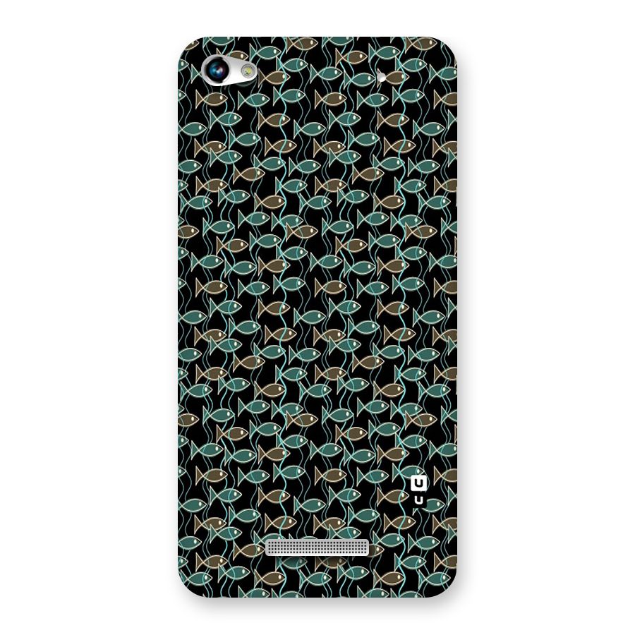 Animated Fishes Art Pattern Back Case for Micromax Hue 2